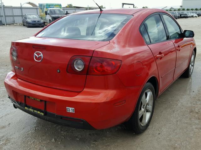 JM1BK12F361465093 - 2006 MAZDA 3 I RED photo 4