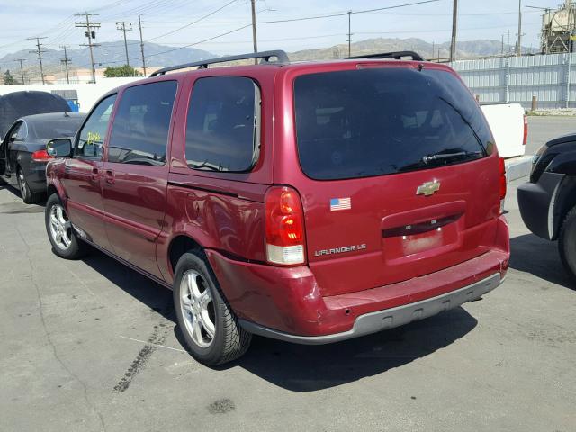 1GNDV23L15D275758 - 2005 CHEVROLET UPLANDER L BURGUNDY photo 3