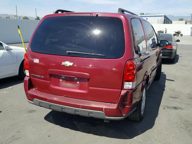 1GNDV23L15D275758 - 2005 CHEVROLET UPLANDER L BURGUNDY photo 4