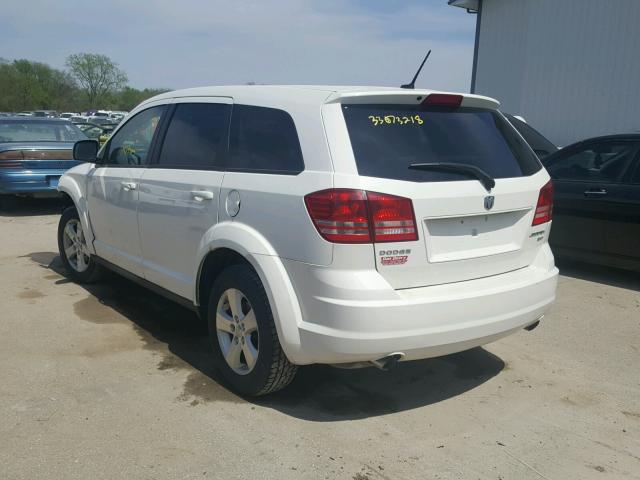 3D4GG57V49T526286 - 2009 DODGE JOURNEY SX WHITE photo 3