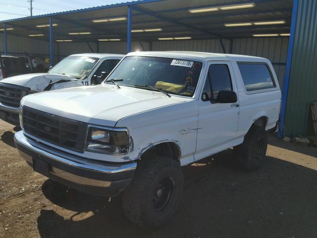 1FMEU15H3PLB14030 - 1993 FORD BRONCO U10 WHITE photo 2