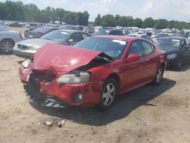 2G2WP552181102067 - 2008 PONTIAC GRAND PRIX RED photo 2