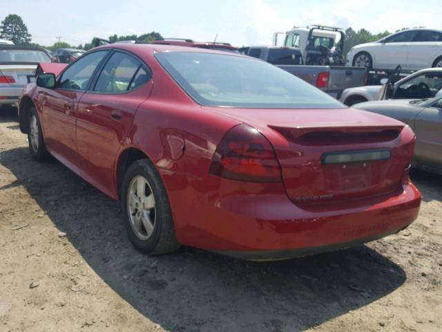 2G2WP552181102067 - 2008 PONTIAC GRAND PRIX RED photo 3