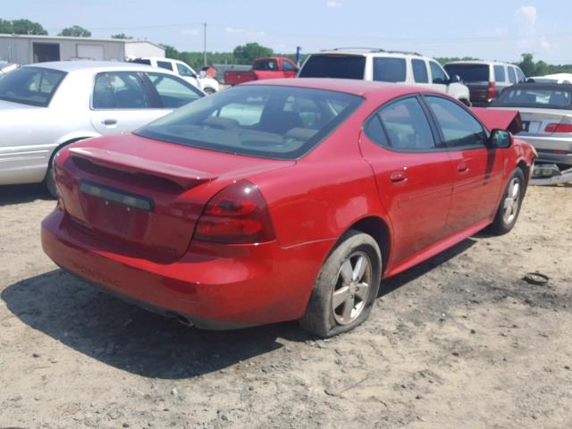 2G2WP552181102067 - 2008 PONTIAC GRAND PRIX RED photo 4