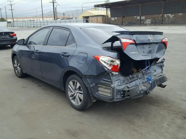 2T1BPRHE7EC130525 - 2014 TOYOTA COROLLA EC 蓝色 照片 3