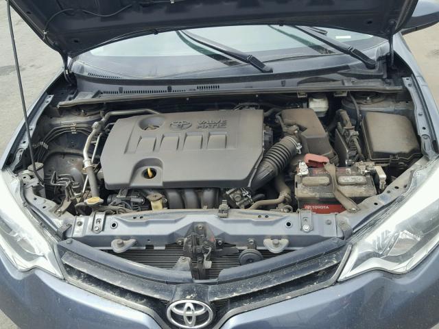 2T1BPRHE7EC130525 - 2014 TOYOTA COROLLA EC 蓝色 照片 7