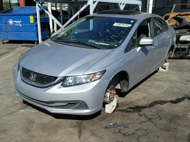 19XFB2F86EE055449 - 2014 HONDA CIVIC EX SILVER photo 2