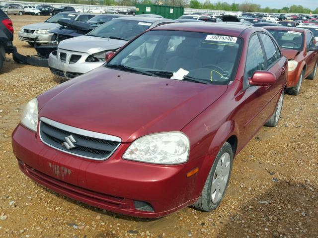 KL5JD56Z28K832022 - 2008 SUZUKI FORENZA BA RED photo 2