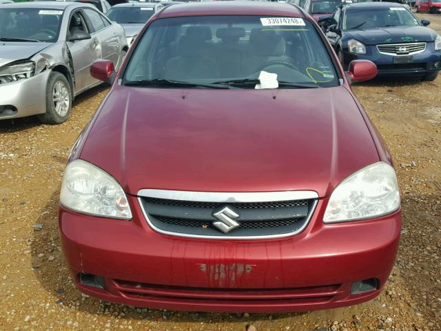 KL5JD56Z28K832022 - 2008 SUZUKI FORENZA BA RED photo 9