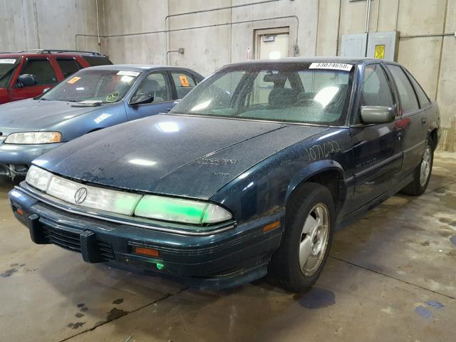 1G2WJ52M6SF204407 - 1995 PONTIAC GRAND PRIX GREEN photo 2