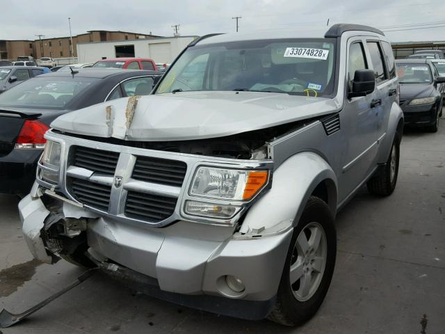 1D8GT28K98W274508 - 2008 DODGE NITRO SXT SILVER photo 2