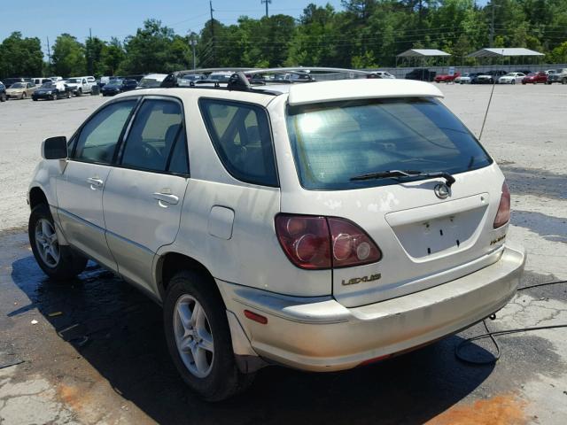 JT6HF10U8X0019360 - 1999 LEXUS RX 300 WHITE photo 3