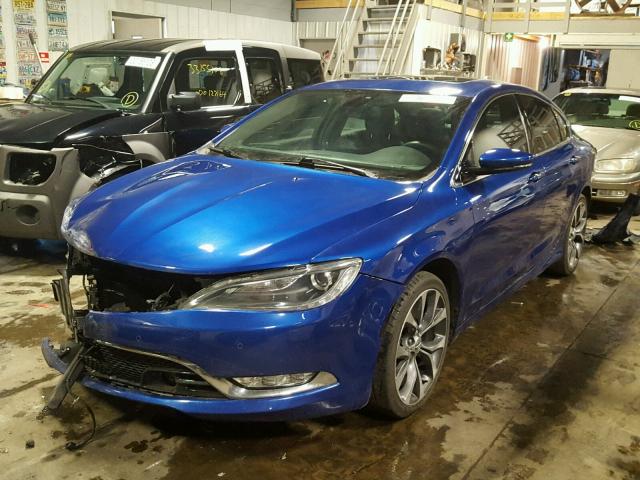 1C3CCCEG0FN530609 - 2015 CHRYSLER 200 C BLUE photo 2