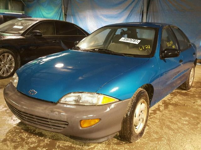 1G1JC5246W7291928 - 1998 CHEVROLET CAVALIER TEAL photo 2