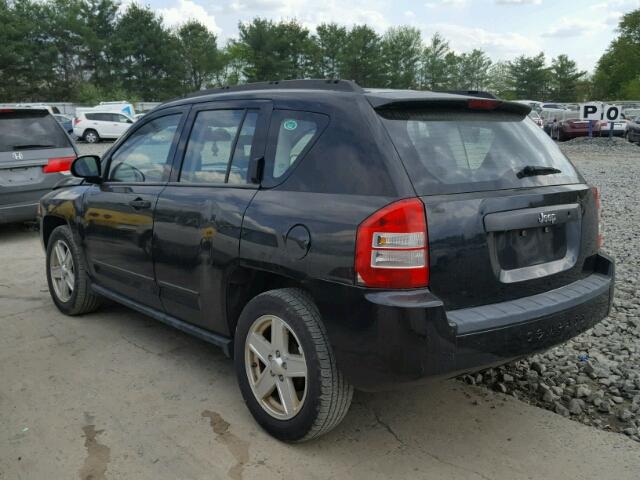 1J8FT47W48D669579 - 2008 JEEP COMPASS SP BLACK photo 3