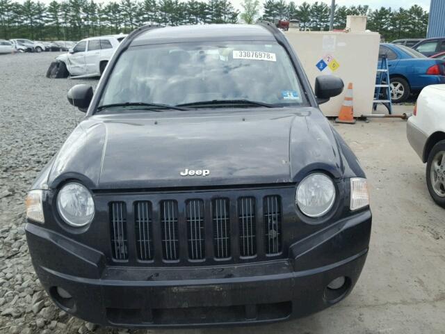 1J8FT47W48D669579 - 2008 JEEP COMPASS SP BLACK photo 9