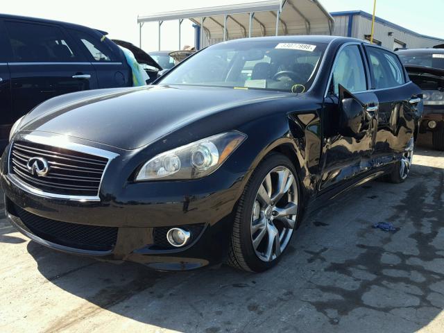 JN1AY1AP9BM520839 - 2011 INFINITI M56 BLACK photo 2