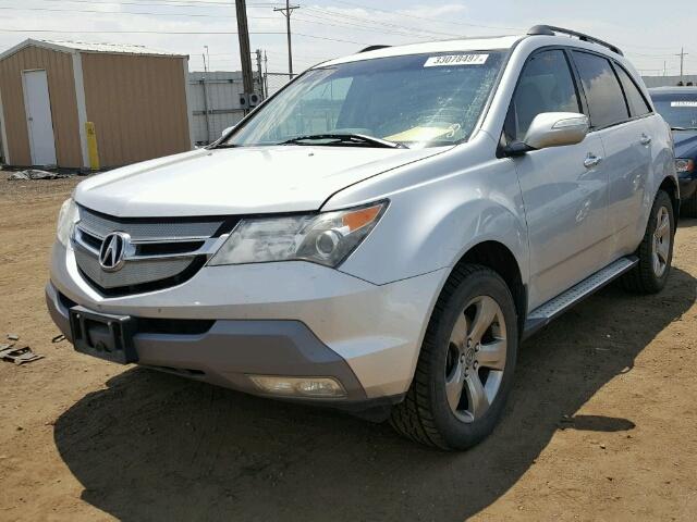 2HNYD28857H505948 - 2007 ACURA MDX SPORT SILVER photo 2