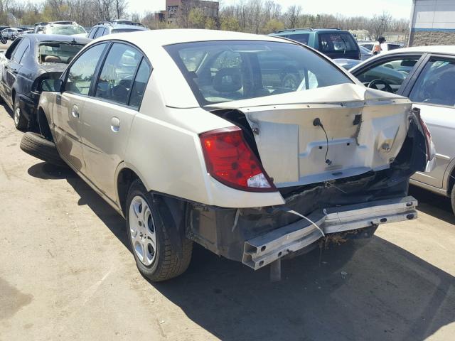 1G8AJ52F84Z160350 - 2004 SATURN ION LEVEL GOLD photo 3