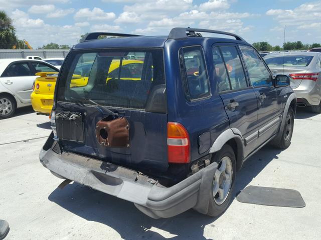 2S3TE62V946102082 - 2004 SUZUKI VITARA LX BLUE photo 4