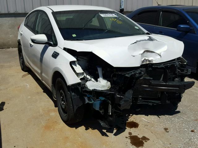 KNAFK4A63E5060697 - 2014 KIA FORTE LX WHITE photo 1