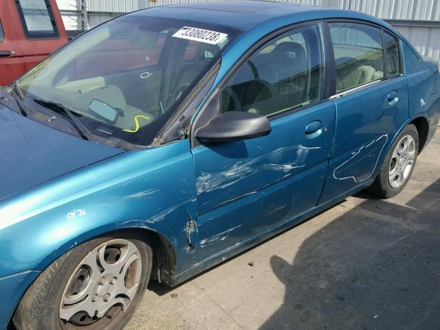 1G8AJ52F55Z118011 - 2005 SATURN ION LEVEL TEAL photo 9