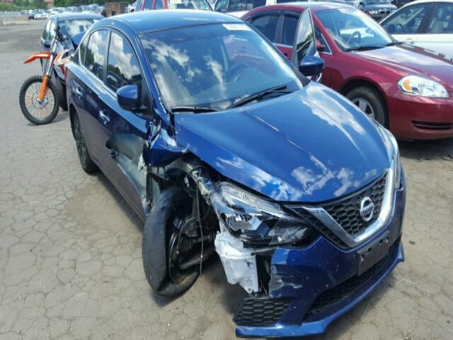 3N1AB7AP1GY307862 - 2016 NISSAN SENTRA S BLUE photo 1