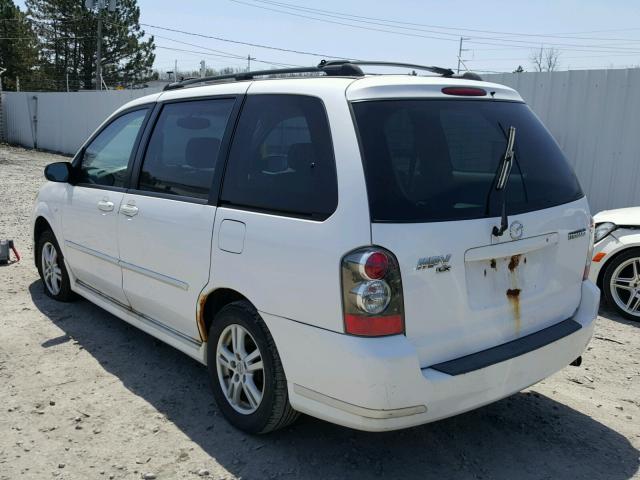 JM3LW28A860566220 - 2006 MAZDA MPV WAGON WHITE photo 3