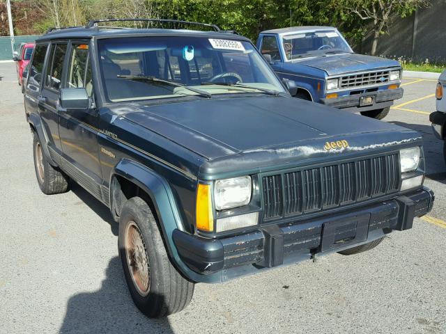 1J4FJ78S2NL178952 - 1992 JEEP CHEROKEE L GREEN photo 1