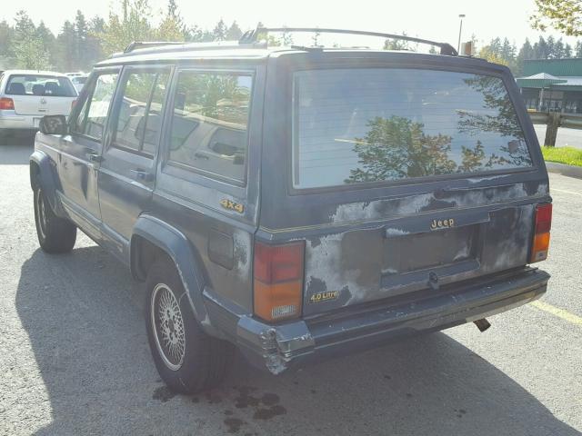 1J4FJ78S2NL178952 - 1992 JEEP CHEROKEE L GREEN photo 3