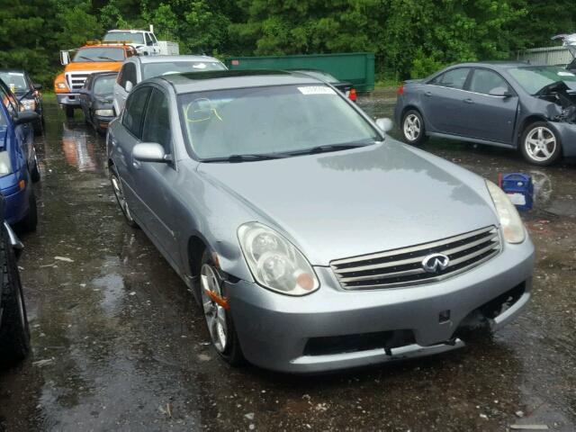 JNKCV51EX6M503587 - 2006 INFINITI G35 GRAY photo 1