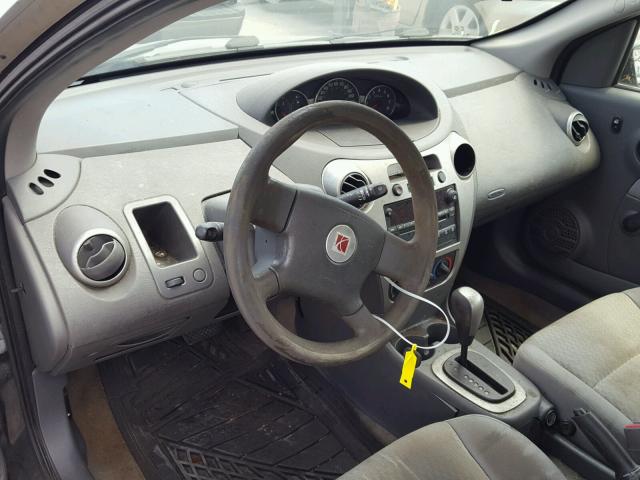 1G8AJ55F27Z125982 - 2007 SATURN ION LEVEL ვერცხლისფერი ფოტო 9