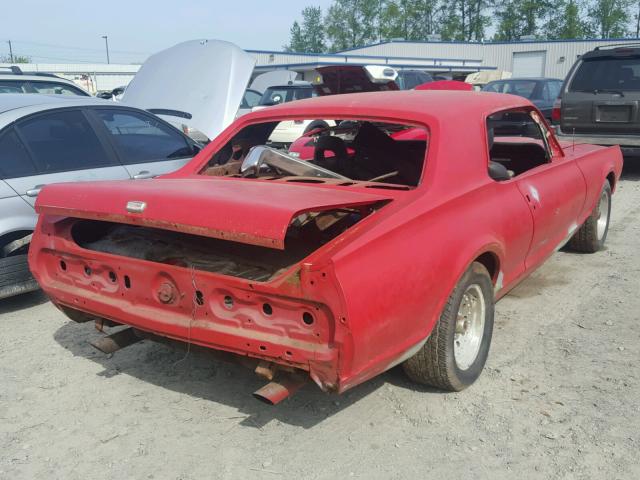 7F91C529209 - 1967 MERCURY COUGAR RED photo 4