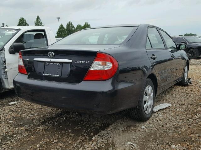 4T1BE32K14U265000 - 2004 TOYOTA CAMRY LE BLACK photo 4