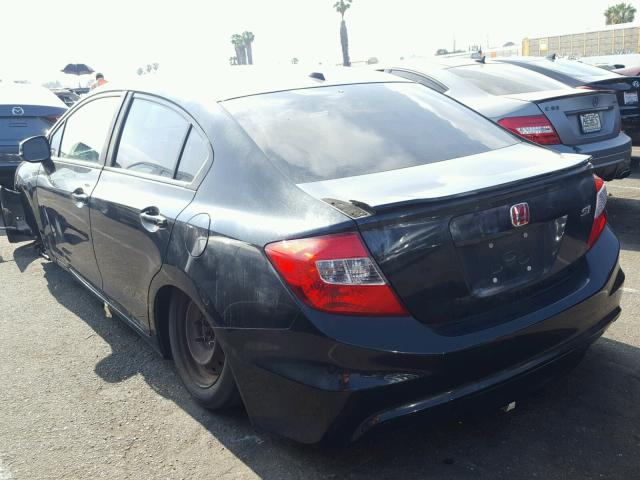 2HGFB6E53CH705050 - 2012 HONDA CIVIC SI BLACK photo 3