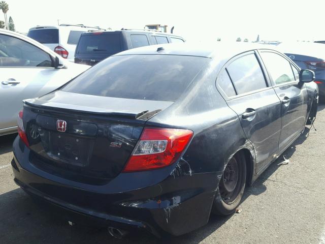 2HGFB6E53CH705050 - 2012 HONDA CIVIC SI BLACK photo 4