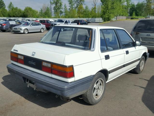 JHMAK7433GS050593 - 1986 HONDA CIVIC 1500 WHITE photo 4