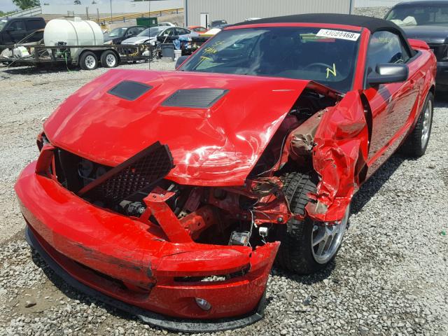 1ZVHT89S185190867 - 2008 FORD MUSTANG SH RED photo 2
