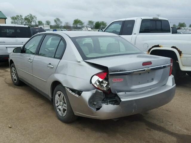 1G1ZS58F87F156150 - 2007 CHEVROLET MALIBU LS ვერცხლისფერი ფოტო 3
