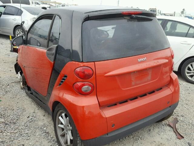 WMEEJ31X98K176787 - 2008 SMART FORTWO PUR RED photo 3