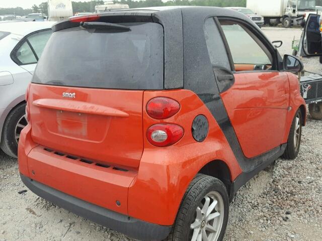 WMEEJ31X98K176787 - 2008 SMART FORTWO PUR RED photo 4