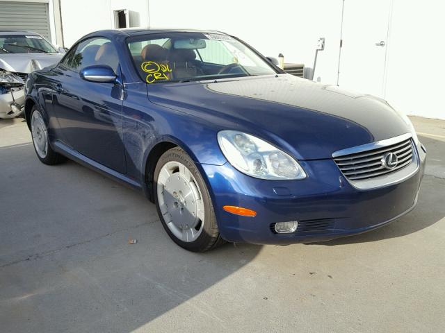 JTHFN48YX30041056 - 2003 LEXUS SC 430 BLUE photo 1