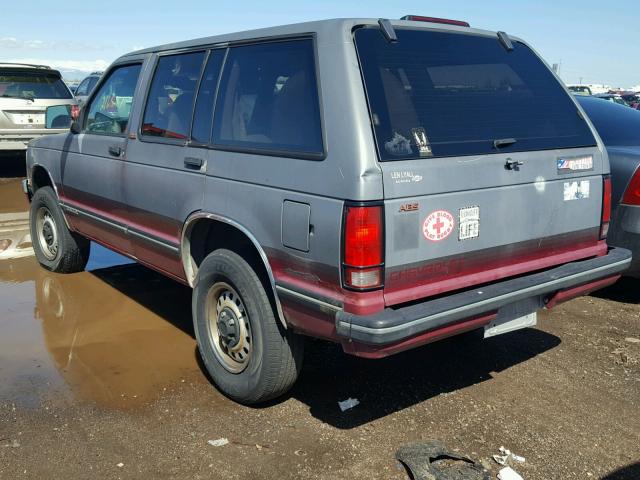 1GNDT13W3R2142236 - 1994 CHEVROLET BLAZER S10 GRAY photo 3