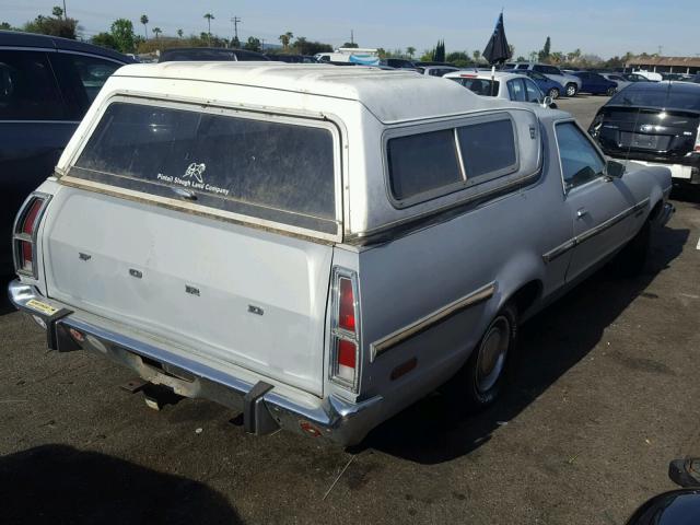 0000009H47H169982 - 1979 FORD RANCHERO GRAY photo 4