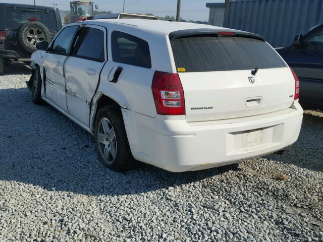 2D4FV47V67H831662 - 2007 DODGE MAGNUM SXT WHITE photo 3