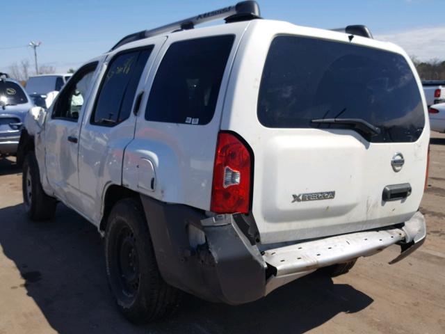 5N1AN0NW6EN809642 - 2014 NISSAN XTERRA X WHITE photo 3