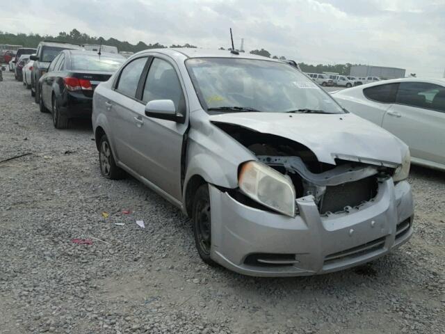 KL1TD56E69B636948 - 2009 CHEVROLET AVEO LS SILVER photo 1