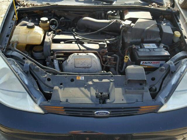 1FAFP38312W320441 - 2002 FORD FOCUS ZTS BLACK photo 7