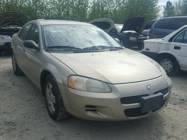 1B3EL46X43N504195 - 2003 DODGE STRATUS SE TAN photo 1