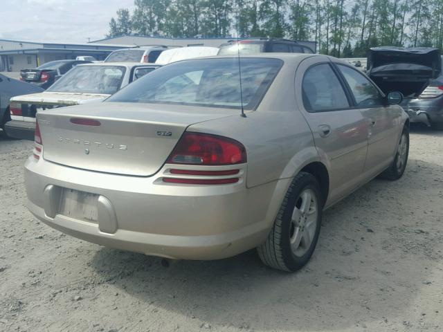 1B3EL46X43N504195 - 2003 DODGE STRATUS SE TAN photo 4